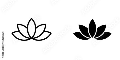 Lotus icon sign symbol design.