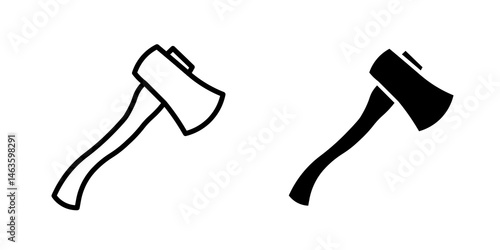Hatchet icon sign symbol design.