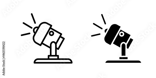 Spotlight icon sign symbol design.