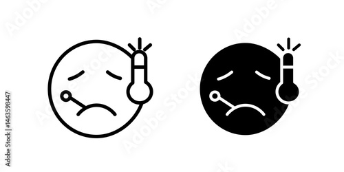 Fever icon sign symbol design.