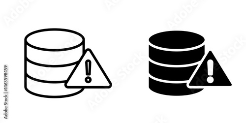 Data loss icon sign symbol design.