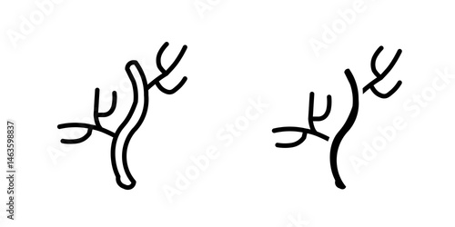 Human artery icon sign symbol design.