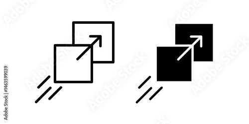Drag and drop icon sign symbol design.