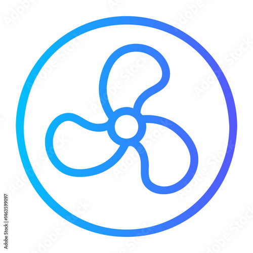 fan gradient icon