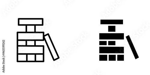 Jenga icon sign symbol design.