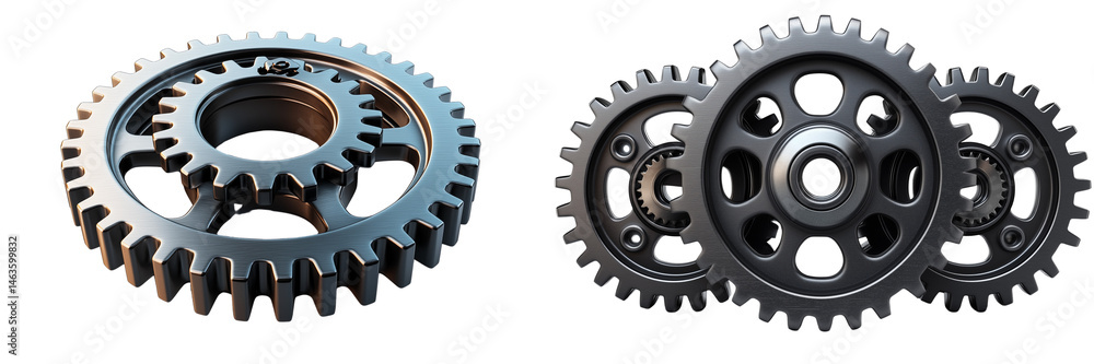 Set of a Gears, isolated on transparent background. Set of a Gears, isolated on transparent background.