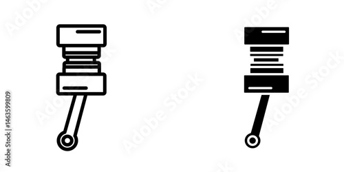 Car Piston icon sign symbol design.