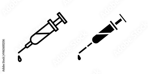 Needle icon sign symbol design.