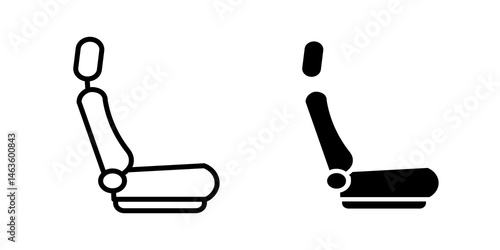 Car seat icon sign symbol design.