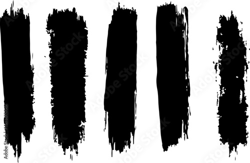 Grunge Brush Strok vector bundle