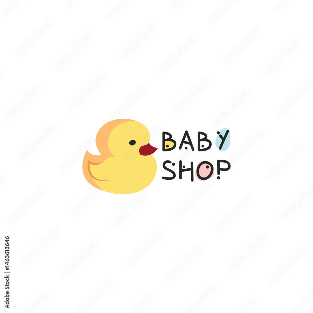 Fototapeta premium Baby shop logo design template. Baby shop brand logo template