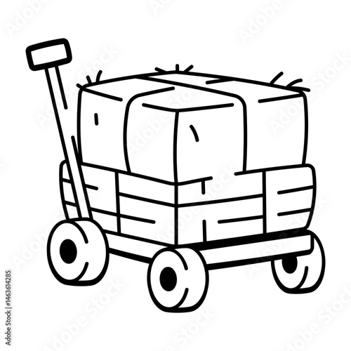 hand truck with a cart