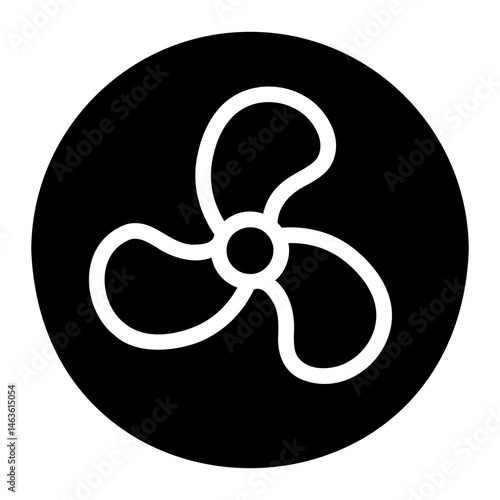 fan glyph icon