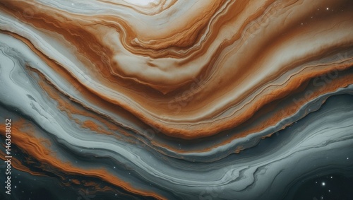 Fototapeta Naklejka Na Ścianę i Meble -  Jupiter planet surface texture on cosmic background