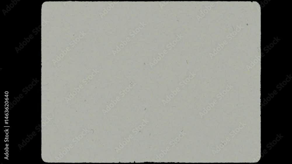 Old 35mm Film Grain Vintage Overscan Frame Matte Seamless 4K Video Background Overlay Effect Loop