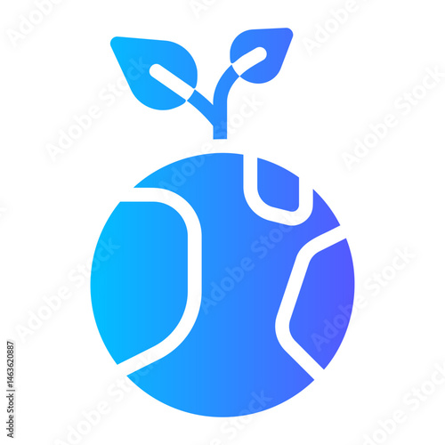 eco energy gradient icon