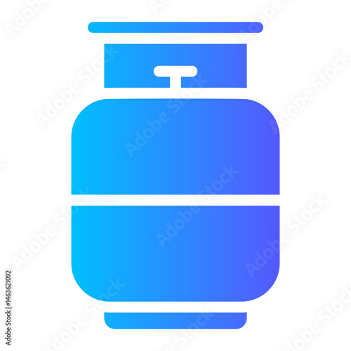 gas cylinder gradient icon