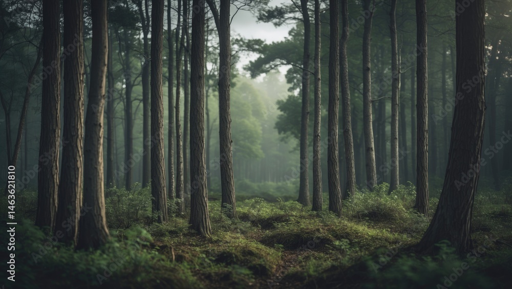 Obraz premium Dawn in Fairy Wood