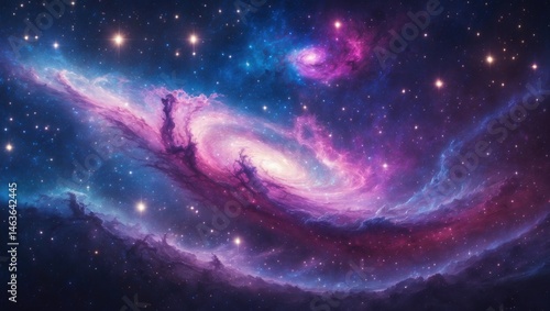 Abstract Cosmos Image with Nebula, Supernova, and Outer Space Themes