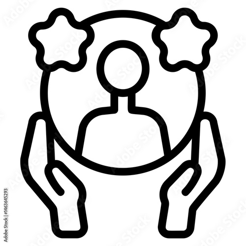 Exclusive customer Line Icon
