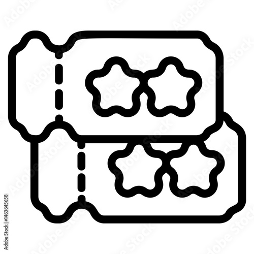 Exclusive voucher Line Icon
