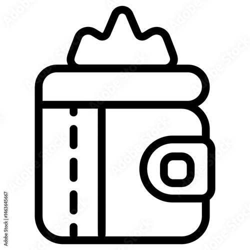 Exclusive wallet Line Icon