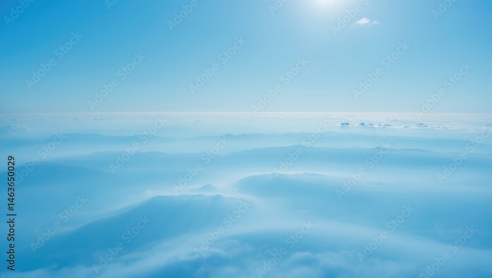 Obraz premium Gorgeous clear blue sky view