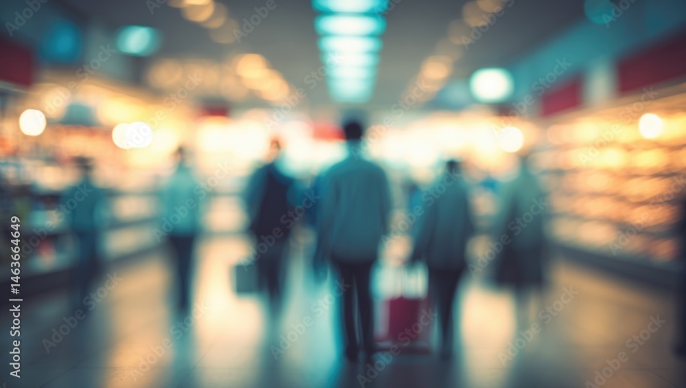 Fototapeta premium Blurry image showcasing a modern store environment