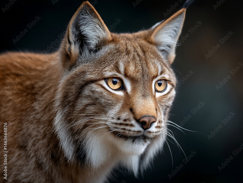Close-up lynx portrait Close-up lynx portrait