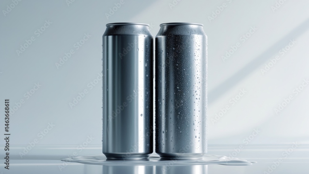 Single aluminum can isolated on a background Single aluminum can isolated on a background