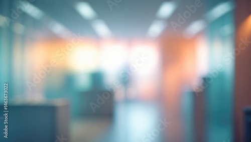 Wallpaper Mural Light-filled blurry office scene with business ambiance Torontodigital.ca