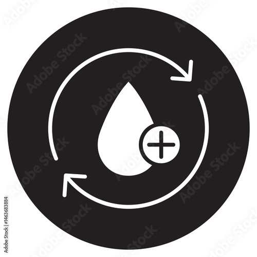 Blood Flow icon, Optimizing Blood Flow for Better Health, The Science of Healthy Circulation, vector