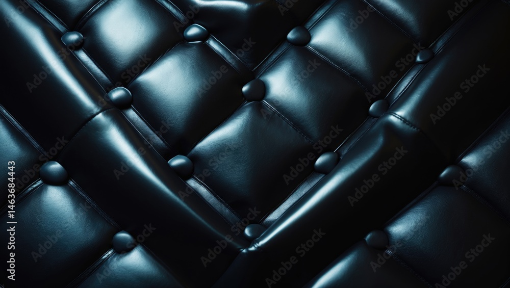 Fototapeta premium High-resolution black leather upholstery texture with fine details for background