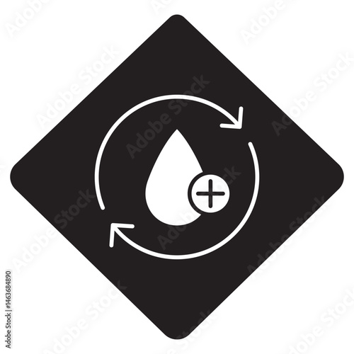 Blood Flow icon, Optimizing Blood Flow for Better Health, The Science of Healthy Circulation, vector