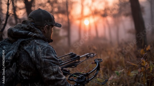Hunter at sunrise