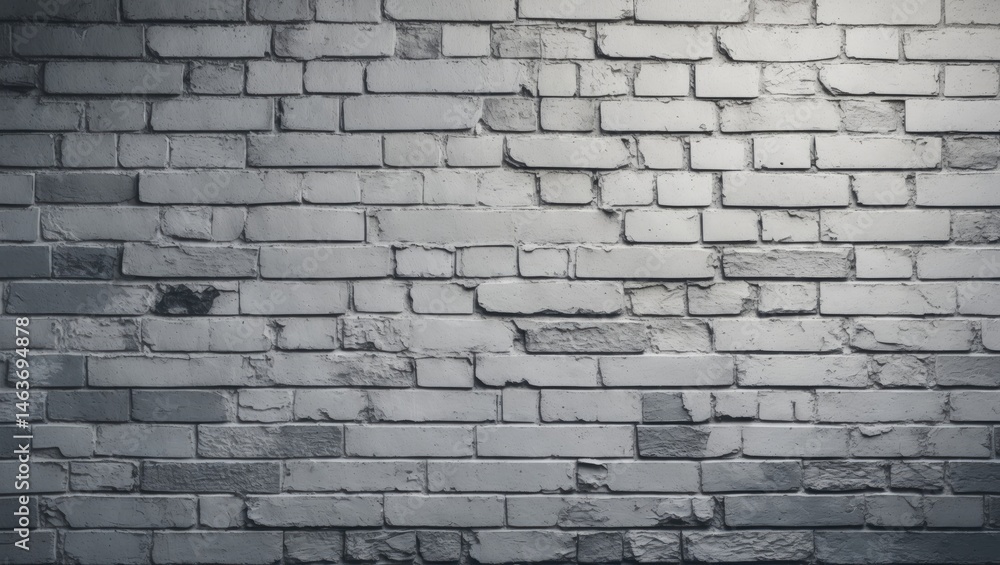 Obraz premium Background Featuring White and Grey Brick Wall Pattern