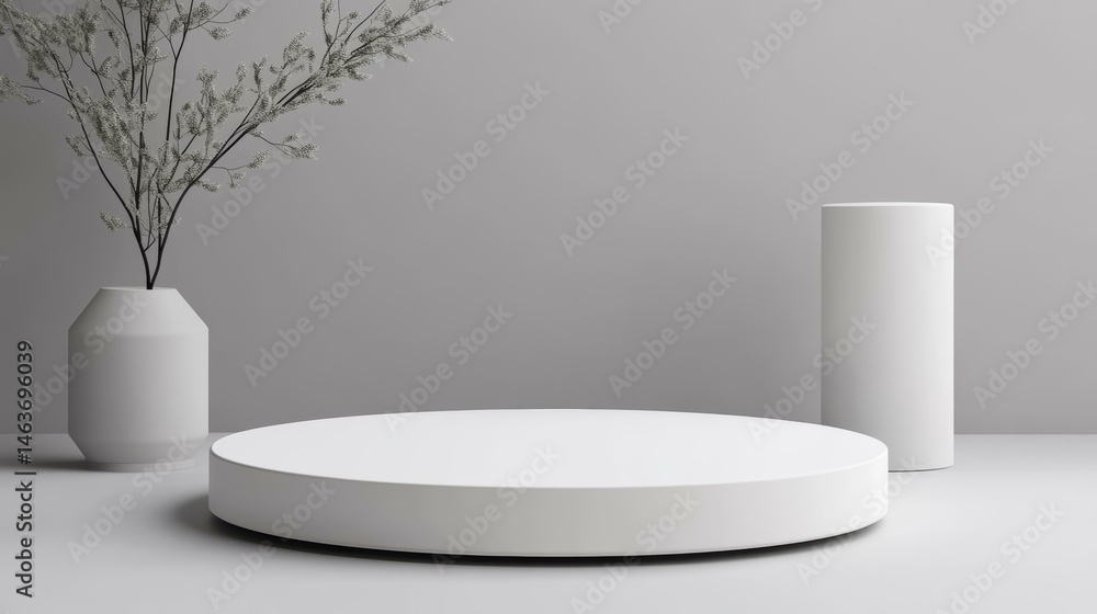 Modern Minimalist Geometric Product Display