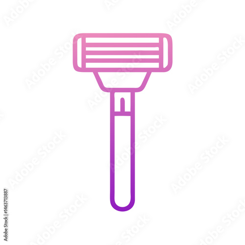 Safety Razor Icon Representing Shaving Tool and Grooming Equipment