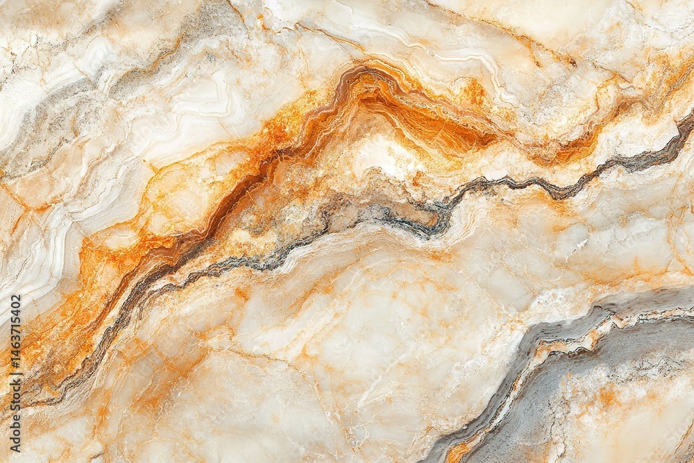 Obraz premium Abstract warm-toned marble texture with fluid patterns.