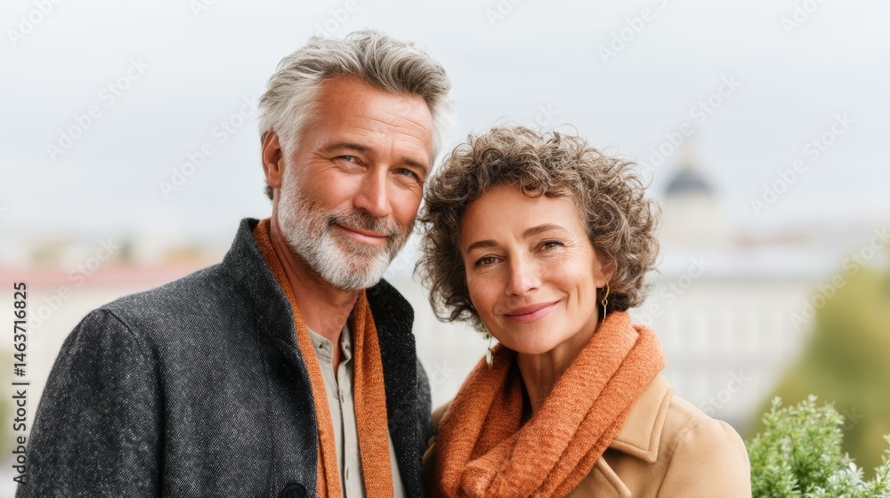 Happy Couple Outdoor Portrait Happy Couple Outdoor Portrait
