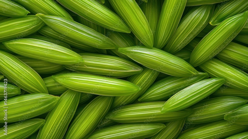 Vibrant green rice grains close up texture background Vibrant green rice grains close up texture background