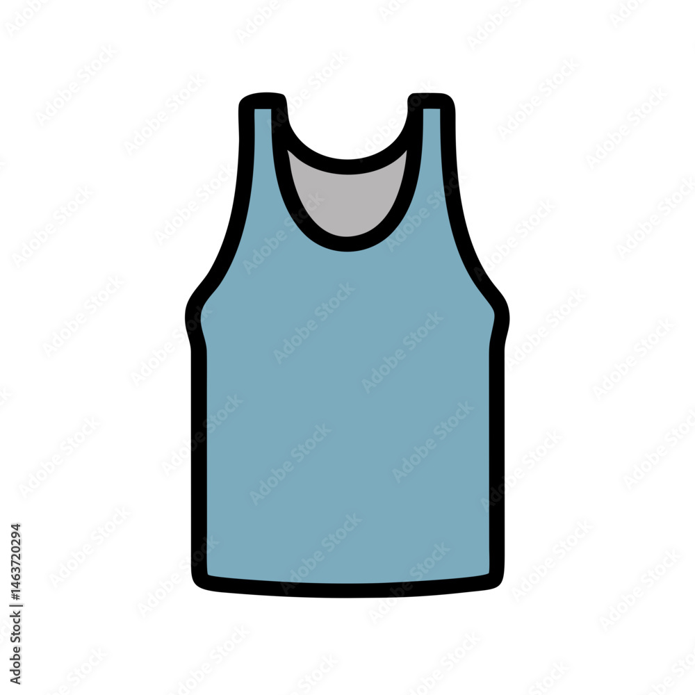 Sleeveless Tank Top Icon Representing Casual Wear and Everyday Fashion Sleeveless Tank Top Icon Representing Casual Wear and Everyday Fashion