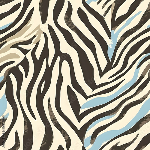Abstract zebra print pattern design with pastel colors.