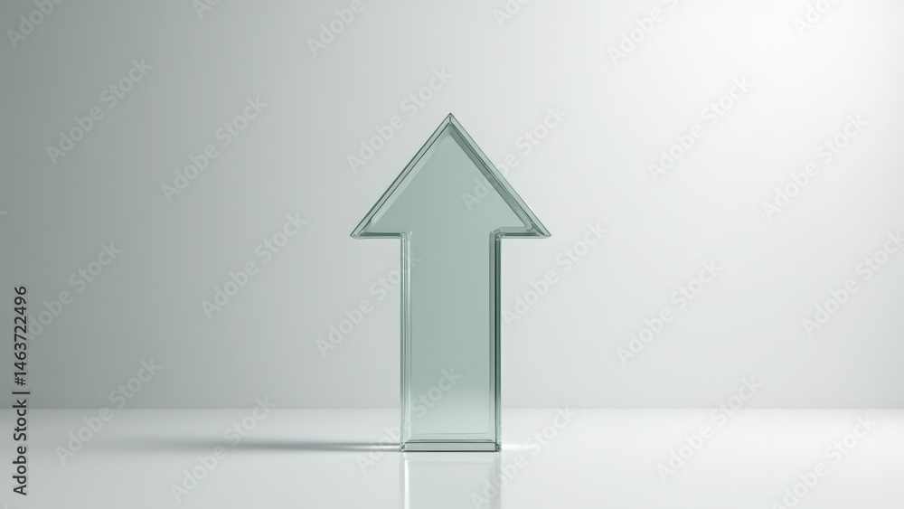 business graph with arrow, Transparent Glass Up Arrow with Refraction, Reflection, and Light Bending Effects on White Background for Modern Design Elements business graph with arrow, Transparent Glass Up Arrow with Refraction, Reflection, and Light Bending Effects on White Background for Modern Design Elements