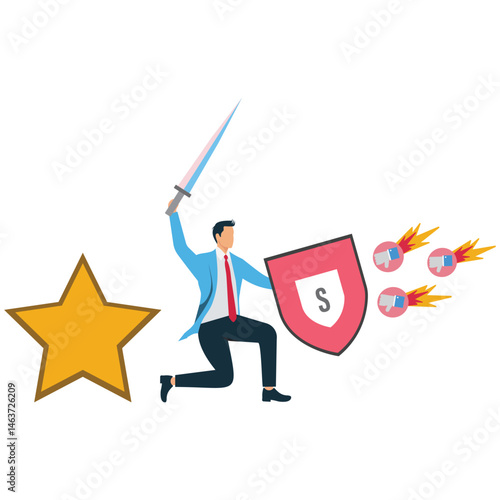 Protect brand reputation concept