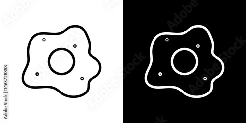 Microorganism icon set in line.
