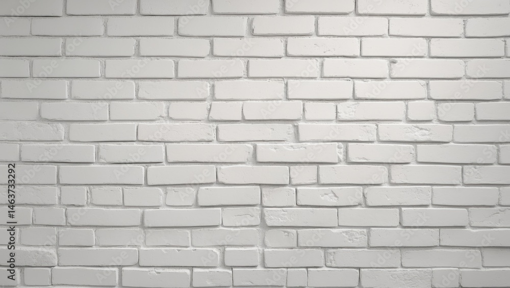 Fototapeta premium Banner design with a white brick wall as the background