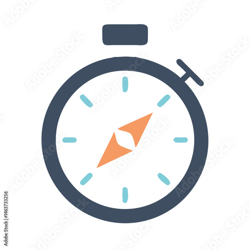 Stopwatch with Arrow Icon Representing Time Management and Productivity Tracking