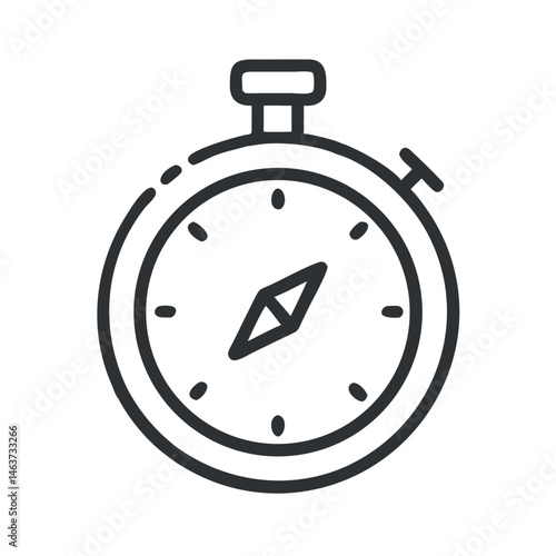 Stopwatch with Arrow Icon Representing Time Management and Productivity Tracking