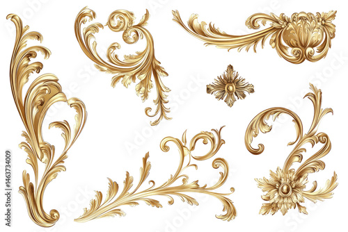 Ornate gold decorative elements